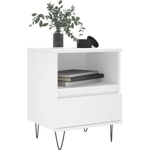 vidaXL Bedside Cabinet - 2 pcs White Engineered Wood vidaXL Bedside Cabinet - 2 pcs White Engineered Wood