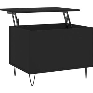 vidaXL Schwarzer Couchtisch - 60x44,5cm - Robustes Engineering Holz vidaXL Schwarzer Couchtisch - 60x44,5cm - Robustes Engineering Holz