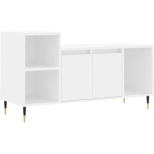 vidaXL White TV Cabinet - Engineered Wood Media Unit - TV Stand - 100x35x55 cm vidaXL White TV Cabinet - Engineered Wood Media Unit - TV Stand - 100x35x55 cm