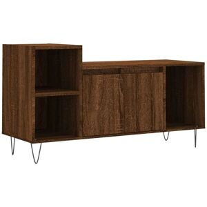 vidaXL Brown Oak TV Cabinet - Engineered Wood Media Storage vidaXL Brown Oak TV Cabinet - Engineered Wood Media Storage