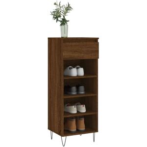 vidaXL Brown Oak Shoe Cabinet - Shoe Storage Rack - Engineered Wood vidaXL Brown Oak Shoe Cabinet - Shoe Storage Rack - Engineered Wood