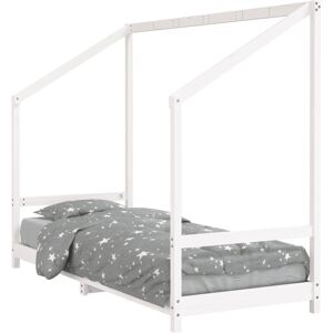 vidaXL Kinderbett Weiß 90x190 cm Massives Kiefernholz - Kinderbett vidaXL Kinderbett Weiß 90x190 cm Massives Kiefernholz - Kinderbett