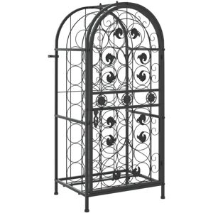 vidaXL Wine Rack for 33 Bottles Black - Wine Storage Furniture vidaXL Wine Rack for 33 Bottles Black - Wine Storage Furniture