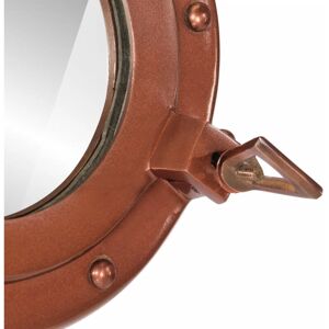 Vidaxl Copper Porthole Mirror Ø23 Cm Wall Hanging Nautical Decor - Wall Mirror Vidaxl Copper Porthole Mirror Ø23 Cm Wall Hanging Nautical Decor - Wall Mirror