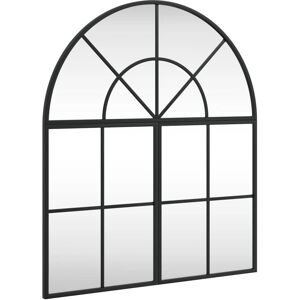 vidaXL 60x70 cm Wall Mirror Black - Space-saving Wall-mounted Mirror vidaXL 60x70 cm Wall Mirror Black - Space-saving Wall-mounted Mirror