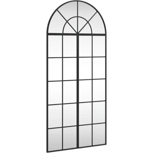 vidaXL Wall Mirror Black 60x130cm - Arch Iron vidaXL Wall Mirror Black 60x130cm - Arch Iron