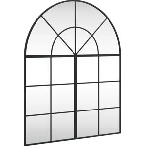 vidaXL Wandspiegel Schwarz 80x100 cm - Wandspiegel, Eisenrahmen, Platzersparnis vidaXL Wandspiegel Schwarz 80x100 cm - Wandspiegel, Eisenrahmen, Platzersparnis