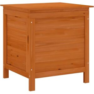 vidaXL Garden Storage Box Brown 50x49x56.5 cm Solid Wood Fir - Garden Storage Box vidaXL Garden Storage Box Brown 50x49x56.5 cm Solid Wood Fir - Garden Storage Box