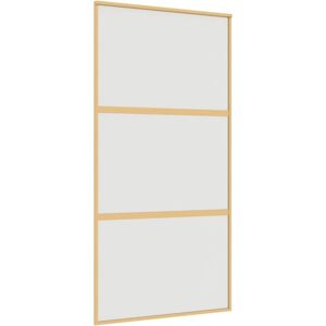 vidaXL Golden ESG Glass Sliding Door - Interior Barn Door vidaXL Golden ESG Glass Sliding Door - Interior Barn Door