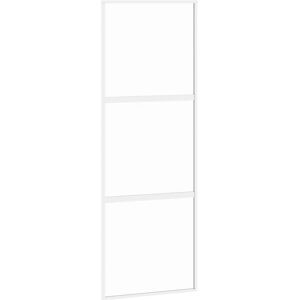 vidaXL Weiße gehärtete Glas-Schiebetür - Innenraum Schiebetür vidaXL Weiße gehärtete Glas-Schiebetür - Innenraum Schiebetür