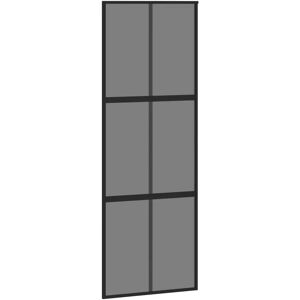 vidaXL Schiebetür 76x205 cm gehärtetes Glas und Aluminium - Innentür vidaXL Schiebetür 76x205 cm gehärtetes Glas und Aluminium - Innentür
