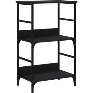 Étagère en bois d'ingénierie noire 50x33x82 cm vidaXL - Étagère - Publicité Étagère en bois d'ingénierie noire 50x33x82 cm vidaXL - Étagère - Publicité