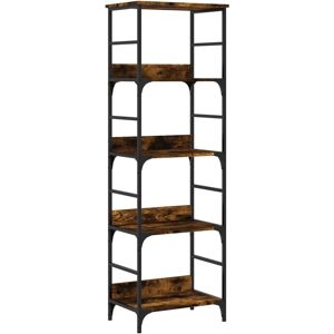 vidaXL Smoked Oak Bookshelf - Engineered Wood - 50x33x153 cm vidaXL Smoked Oak Bookshelf - Engineered Wood - 50x33x153 cm