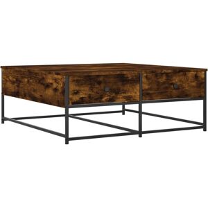 vidaXL Smoked Oak Coffee Table 100x99x40 cm - Coffee Table vidaXL Smoked Oak Coffee Table 100x99x40 cm - Coffee Table