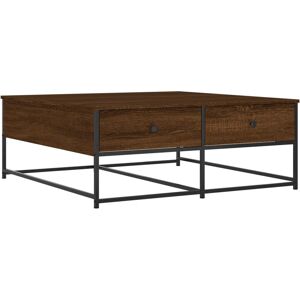vidaXL Coffee Table Brown Oak Engineered Wood 100x99x40 cm - Coffee Table vidaXL Coffee Table Brown Oak Engineered Wood 100x99x40 cm - Coffee Table