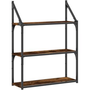 vidaXL 835451 Chêne Marron Étagère Murale à 3 Niveaux - Étagère - Publicité vidaXL 835451 Chêne Marron Étagère Murale à 3 Niveaux - Étagère - Publicité