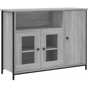 vidaXL Graues Sonoma Wohnzimmer Sideboard - Stauraumschrank - 835512 vidaXL Graues Sonoma Wohnzimmer Sideboard - Stauraumschrank - 835512