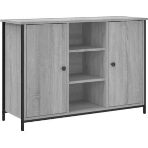 vidaXL Grey Sonoma Sideboard - 100x35x70 cm - Storage Cabinet vidaXL Grey Sonoma Sideboard - 100x35x70 cm - Storage Cabinet