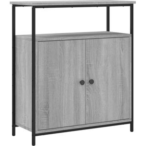 vidaXL Grey Sonoma Sideboard - 70x30x80cm Storage Cabinet vidaXL Grey Sonoma Sideboard - 70x30x80cm Storage Cabinet
