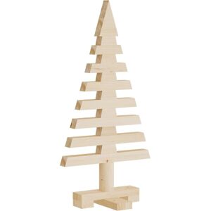 vidaXL Wooden Christmas Tree - 60 cm Natural Pine Christmas Decor vidaXL Wooden Christmas Tree - 60 cm Natural Pine Christmas Decor