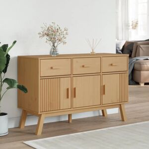 vidaXL Olden Brown Pine Wood Sideboard - Scandinavian Style Storage vidaXL Olden Brown Pine Wood Sideboard - Scandinavian Style Storage