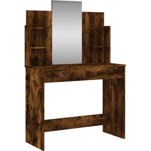 vidaXL 837579 Rauch-Eichen Frisiertisch - Schlafzimmermöbel vidaXL 837579 Rauch-Eichen Frisiertisch - Schlafzimmermöbel