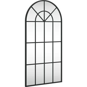 vidaXL Wandspiegel Schwarz 40x80 cm Bogen Eisen - Wandspiegel vidaXL Wandspiegel Schwarz 40x80 cm Bogen Eisen - Wandspiegel