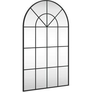 vidaXL Wall Mirror 60x100 cm Black Arch Iron vidaXL Wall Mirror 60x100 cm Black Arch Iron