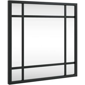 vidaXL Black Square Wall Mirror - 30x30cm - Wall Mount vidaXL Black Square Wall Mirror - 30x30cm - Wall Mount
