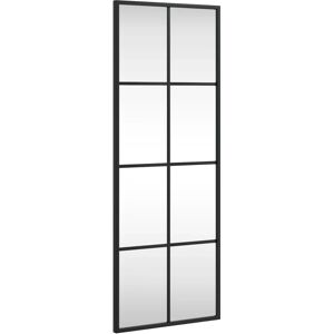 vidaXL Wall Mirror Black Iron Rectangular 30x80 cm - Wall Mirror vidaXL Wall Mirror Black Iron Rectangular 30x80 cm - Wall Mirror