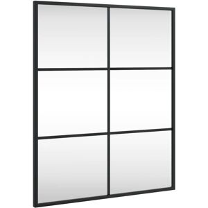 vidaXL 50x60 cm Black Wall Mirror – Minimalist, Rectangular, Versatile vidaXL 50x60 cm Black Wall Mirror – Minimalist, Rectangular, Versatile