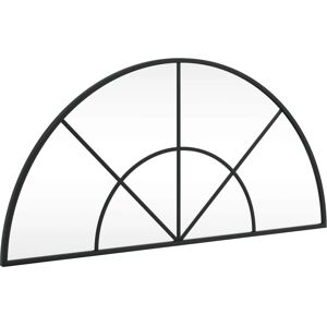 vidaXL Wall Mirror Black Arch Iron - Wall Mirror for Hall Bedroom & Makeup vidaXL Wall Mirror Black Arch Iron - Wall Mirror for Hall Bedroom & Makeup