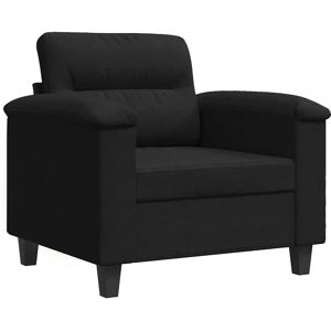 vidaXL Sort Mikrofiber Sofa Stol - Møbeltype vidaXL Sort Mikrofiber Sofa Stol - Møbeltype