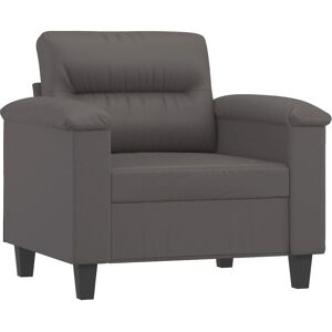 vidaXL Grå kunstlæder stol - Stol vidaXL Grå kunstlæder stol - Stol