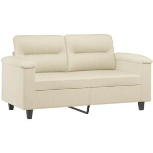 Vidaxl 2-personers kunstlæder creme sofa - Sofa Vidaxl 2-personers kunstlæder creme sofa - Sofa
