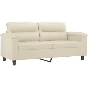 Vidaxl Sofa 2-Sitzer Kunstleder Creme 140cm - Sofa Vidaxl Sofa 2-Sitzer Kunstleder Creme 140cm - Sofa