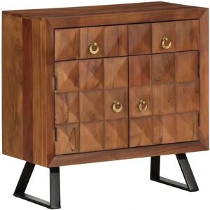 VIDAXL Acacia Wood Retro Storage Cabinet - 70x35x70 cm VIDAXL Acacia Wood Retro Storage Cabinet - 70x35x70 cm