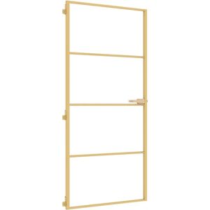 vidaXL Innentür Schlanke Goldene Sicherheitsglas - Innentür vidaXL Innentür Schlanke Goldene Sicherheitsglas - Innentür