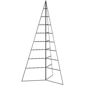 vidaXL Metal Christmas Tree Black 180 cm - Christmas Tree vidaXL Metal Christmas Tree Black 180 cm - Christmas Tree