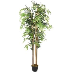 Arbre de bambou artificiel vidaXL - 120 cm - Vert - Plante artificielle réaliste - Publicité Arbre de bambou artificiel vidaXL - 120 cm - Vert - Plante artificielle réaliste - Publicité