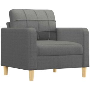 Fauteuil vidaXL - Gris foncé - Design simple et moderne - 78cm - Publicité Fauteuil vidaXL - Gris foncé - Design simple et moderne - 78cm - Publicité