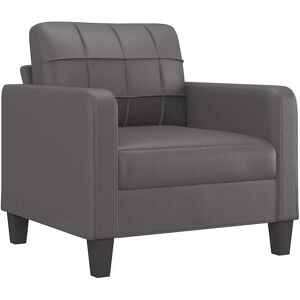 vidaXL Canapé 2 Places Cuir Synthétique Gris 60cm - Canapé vidaXL Canapé 2 Places Cuir Synthétique Gris 60cm - Canapé