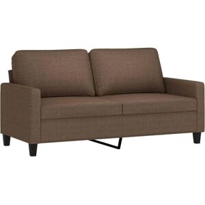 Canapé 2 Places en Tissu Marron Vidaxl - Publicité Canapé 2 Places en Tissu Marron Vidaxl - Publicité