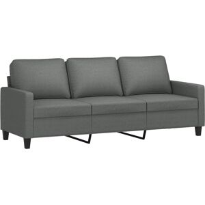 vidaXL 3-personers mørkegrå stof sofa - sofa vidaXL 3-personers mørkegrå stof sofa - sofa