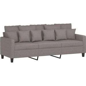 VIDAXL 3-personers grå taupe stof sofa - Sofa VIDAXL 3-personers grå taupe stof sofa - Sofa