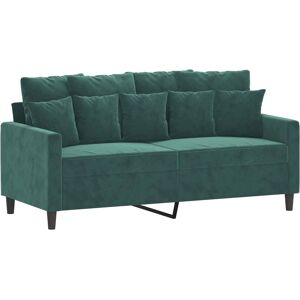MAISONCHIC Modelo: Sofá de Terciopelo Verde Oscuro 2 Plazas - Sofá MAISONCHIC Modelo: Sofá de Terciopelo Verde Oscuro 2 Plazas - Sofá