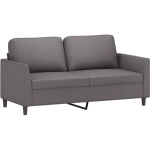 Canapé 2 places vidaXL - Gris - Similicuir durable Canapé 2 places vidaXL - Gris - Similicuir durable