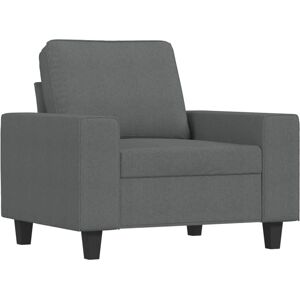 Cadeira vidaXL - Cinza escuro - Tecido durável Cadeira vidaXL - Cinza escuro - Tecido durável