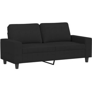 vidaXL 2-personers sofa - Sort - 140 cm - Moderne Design vidaXL 2-personers sofa - Sort - 140 cm - Moderne Design