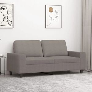 Canapé en tissu gris taupe 2 places vidaXL - Canapé - Publicité Canapé en tissu gris taupe 2 places vidaXL - Canapé - Publicité